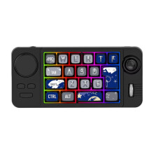 Hot Swap Wireless Mechanical Keyboard with Volume Scroll RGB Backlit Wired Keyboard Programmer Gaming Keypad,B