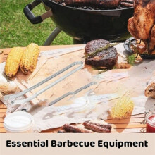 2 Pinces Ă Retourner les Saucisses, Pinces de Cuisine, Pinces Ă Barbecue pour Griller, Pinces Ă Saucisses pour Barbecue, Pince de Cuisine Ă Long