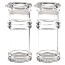 2X Bouteille D'Huile D'Olive Shaker Distributeur de Produits Alimentaires D'acrylique Transparente de Sauce de Soja Vinaigre 100Ml