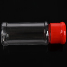 24 Stuecke Kunststoff Gewuerz Salz Pfeffer Streuer Gewuerz Glas KöNnen Grill Gewuerz Glas Flaschen Cruet Container Kueche Gewuerz Kasten (Rot)