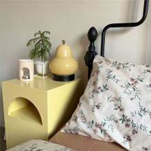 Französische Creme Birne Tischlampe Nachttisch Minimalist Wohnzimmer Wiederaufladbare Lampe Ambiente Dekorative Nachtlampe Weiß