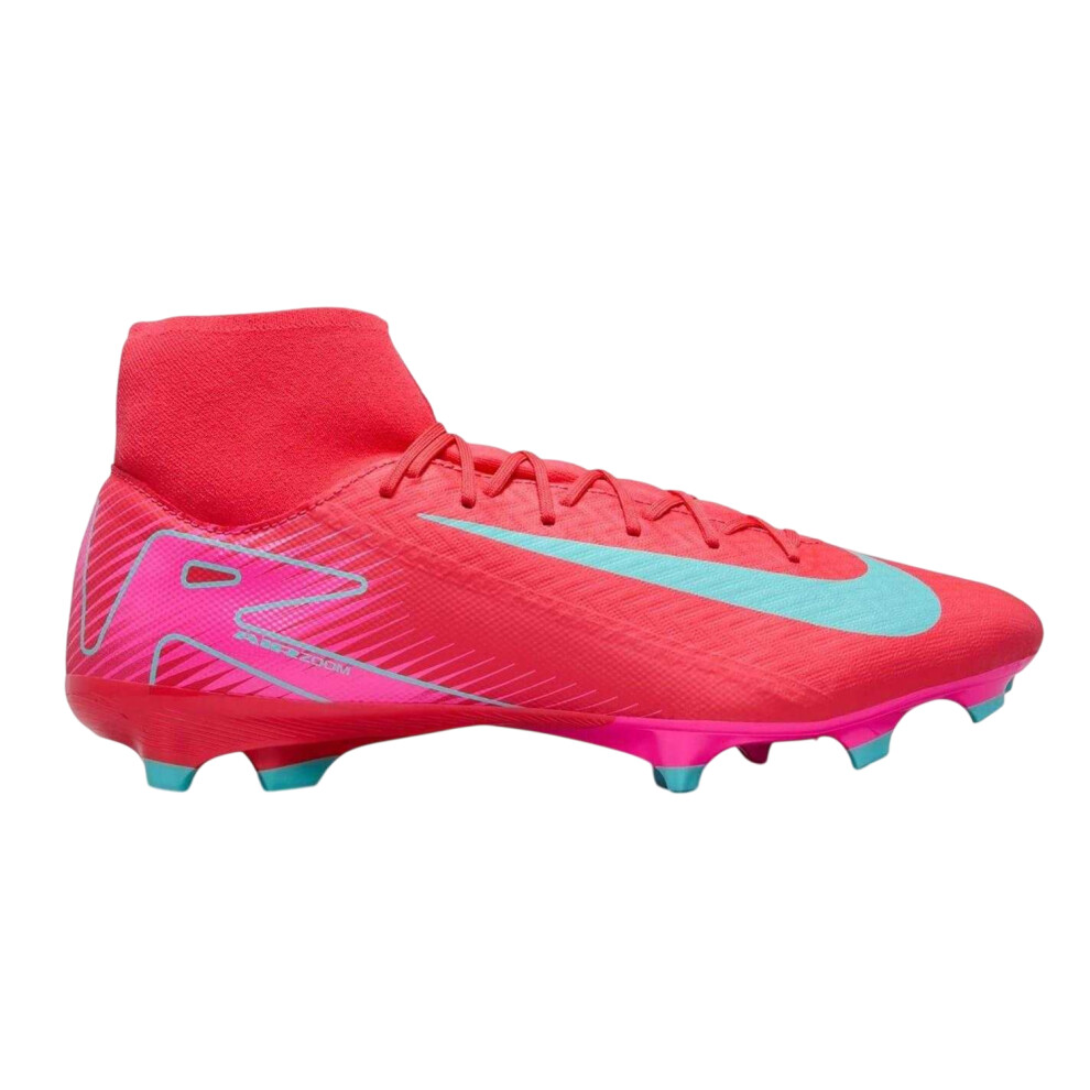 Nike (8 Uk, Red/Green) Unisex Adult Zoom Mercurial Superfly 10 Academy Firm Ground Football Boots