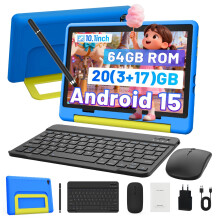 10.1" WiFi Tablet 10.1 Inch Android 15 20GB+64GB 5000mAh Touch Kids tablet Gift.
