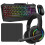Gaming Keyboard and Mouse Headset Mat Set Rainbow LED USB Wired For PC Laptop UK 1