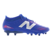 (3 UK, Blue/Red) New Balance Childrens/Kids Asymmetric Panel Firm Ground Football Boots