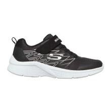 (12 UK Child, Black/Silver) Skechers Boys Microspec Advance Trainers