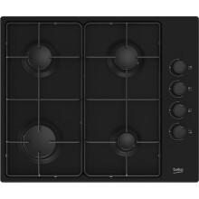 Beko HIBG64120SB Built In 61cm 4 Burners Black Gas Hob