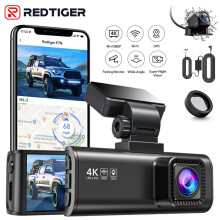 REDTIGER F7N Front and Rear Dash Cam 4K With Hardwire Kit and Polarizing Lens