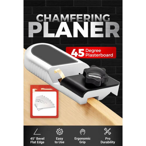 45 Degree Plasterboard Chamfering Planer Slant  Trimming Planer Hand Planes Woodworking Deburring Tools 1