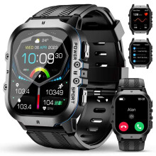 OUKITEL BT20 Fitness Smart Watch 120 Sports Modes 5ATM IP69K Heart Rate GPS UK