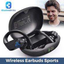Mpow Wireless Bluetooth 5.4 TWS Earbuds In-Ear Hook Headphones Sports Headset