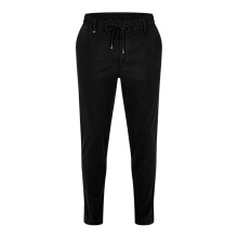 (S, Black) Boss Mens Cotton Blend Slim Trousers