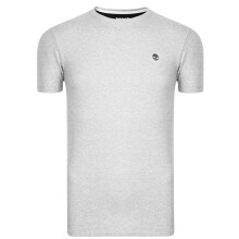 (M, Grey) Timberland Mens River Embroidered Crew Neck T-Shirt