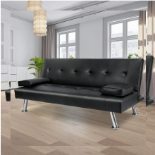 Sofa Bed Faux Leather Sofa Bed Recliner 3 Seater