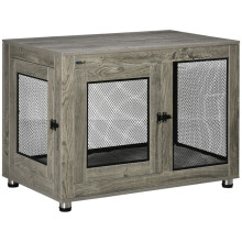 2-in-1 Dog Cage & Side Table for Large Dogs