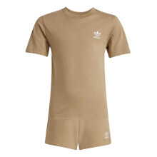 (6-7 Years, Brown) Adidas Childrens/Kids Logo Cotton T-Shirt & Shorts Set