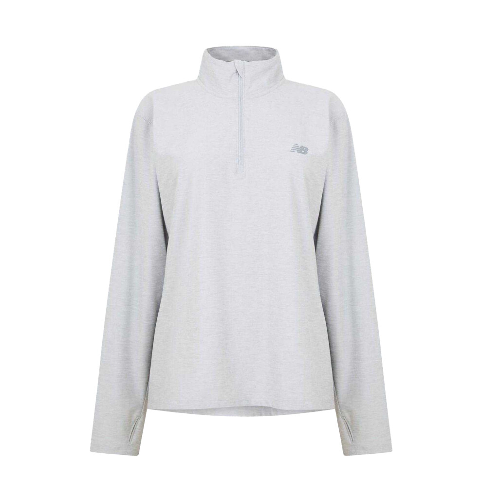 New Balance (S, Grey) Mens Accelerate Top