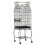 1.53(m) Bird Cage, Pet Viary, Feeding Stand, with Wheels, Perch 1