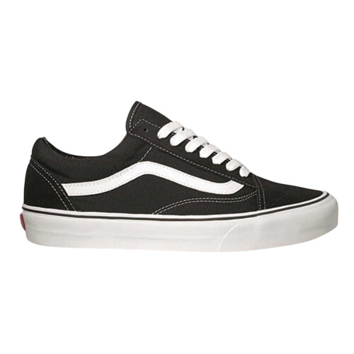 Vans (8 UK, Black/White) Vans Mens Old Skool Canvas Trainers