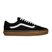 (8 UK, Black/Gum) Vans Mens Old Skool Canvas Trainers