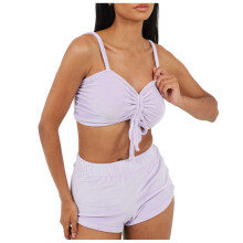 (10 UK S, Purple) Brave Soul Womens/Ladies V Neck Sleeveless Loungewear Set