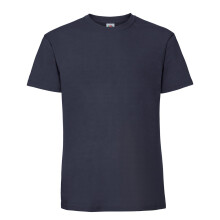 (3XL UK, Deep Navy) Fruit Of The Loom Mens Iconic 195 Ringspun Premium Tshirt
