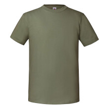 (3XL UK, Classic Olive) Fruit Of The Loom Mens Iconic 195 Ringspun Premium Tshirt