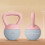 6kg Soft Kettlebell – Non-Slip Handle, Pink/Grey 3