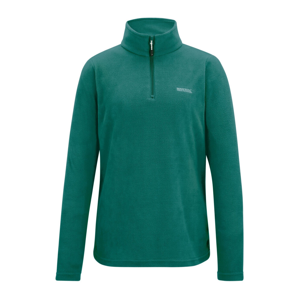 Regatta (14 Uk, Mediterranean Green) Great Outdoors Womens/Ladies Sweetheart 1/4 Zip Fleece Top