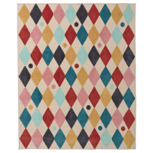 IKEA BUSENKEL Harlequin Rug 130x160 cm