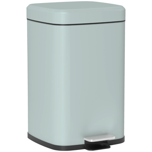 20L Light Green Metal Kitchen Bin