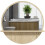 45cm Round Home Mirror, with Shelf - Natural Wood Effect 1