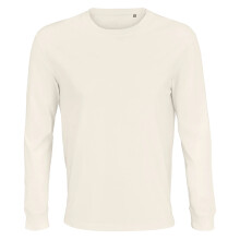 (XL, Off White) SOLS Unisex Adult Pioneer Organic Cotton Long-Sleeved T-Shirt