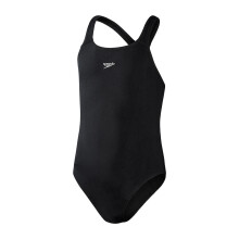 (9-10 Years, Black) Speedo Girls Medalist Eco Endurance+ One Piece Swimsuit