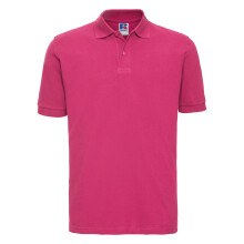 (XL, Fuchsia) Russell Mens 100% Cotton Short Sleeve Polo Shirt