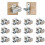 12pcs Latch With Double Roller Stainless Steel For Cabinet Drawer 1