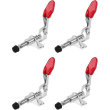 4 Pieces Quick Lever Clamp Fixed Toggle Quick Clamp Galvanized Vertical Clamp Type Suitable For Metal Plates Circuit Boards Mechanical Workshops