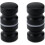 2pcs Black Bathroom Pull Handles, Shower Glass Door Knobs, Back To Back Shower Door Knobs-yvan 1