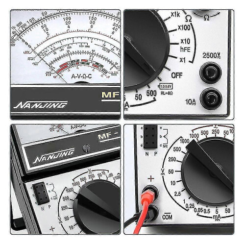 Volt Voltmeter Ammeter Ohmmeter Analog Multimeter Tester Meter Ac/dc 1000v/500ma 1