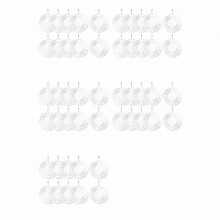 50-Pack 3-Inch Sublimation Blank Turbines for Custom Printed Yard Decor DIY Craft Metal Spinner Displays Home Outdoor Ornaments
