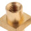 Replacement for 5-Piece Brass Square Coarse Threaded Inserts with Knurled Embedded Nuts 5
