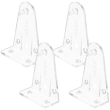 4pcs Blinds Hold Down Brackets Blind Bottom Rail Hold Clips Blinds Bottom Clear Brackets