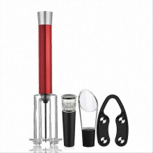 Manual Vacuum Cork Remover, Durable Metal Beverage Cap & Stopper for Standard Drink Containers