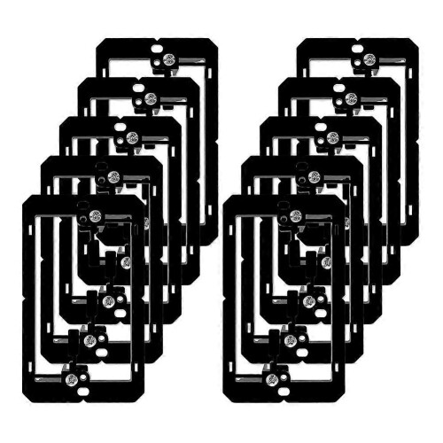 Low Voltage Box Single Gang Wall Plate 10 Pack, Flush Low Voltage Mounting Bracket for Network, , Co