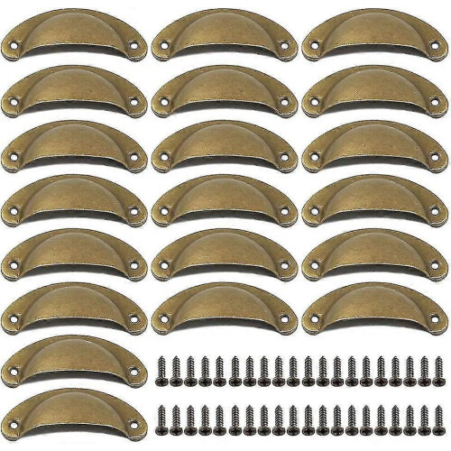 Interior Door Handle Shell Handle, 20 Piece Vintage Cabinet Pull Door Knob Gift