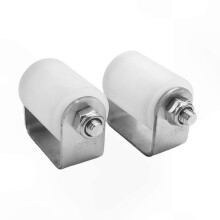 2-Pack 3" Durable Nylon Gate Rollers with Ball Bearings - Heavy Duty Side Slide Rollers for Smooth Operation