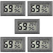 5-pack Mini Hygrometer Small Digital Thermometer Hygrometer Lcd Monitor Indoor