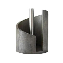 Mountain Paper Towel Holder Countertop with Round Base and Iron Holder,Spiral Design Decorative Storage Box for Home C