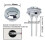 Universal Dual Flush Tank with Push Button Technology for Water-Saving Cisterns 2