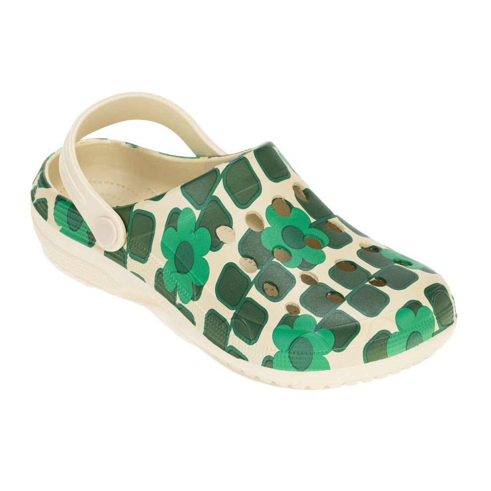 Regatta (3 Uk, Green) Womens/Ladies Orla Kiely Giant Square Flower Clogs